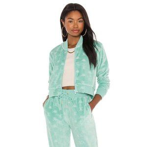 Kappa x JUICY COUTURE Elasi Zip Up Hoodie Green Light Ocean